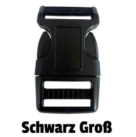 Paracord Verschluss schwarz groß